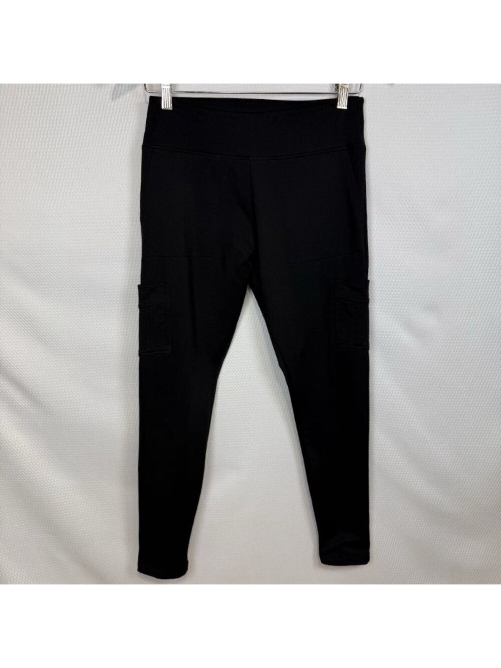 Victorias Secret Pink Active Leggings High Rise 4 Pockets Size Medium Black - Picture 2 of 12